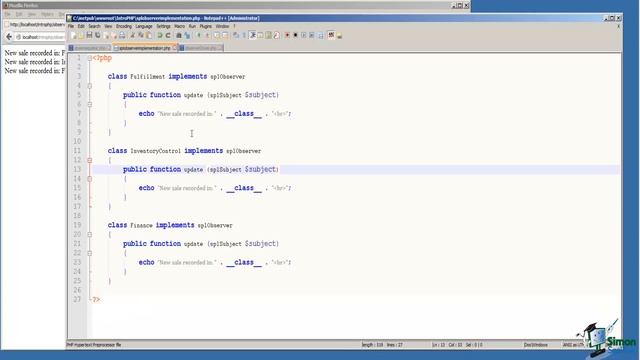 044 Observer Pattern Demo | #PHP #Programming Training #Course смотреть онлайн