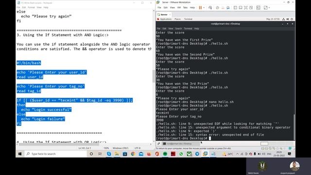 Write Bash scripts | Write simple shell scripts using Bash | RedHat Bash Scripting Tutorial | 2022 смотреть онлайн