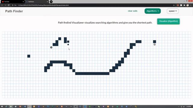 Path finding visualizer | DFS - BFS - A* etc смотреть онлайн