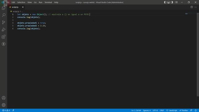 Objetos en JavaScript | new Object() - POJOs JavaScript смотреть онлайн