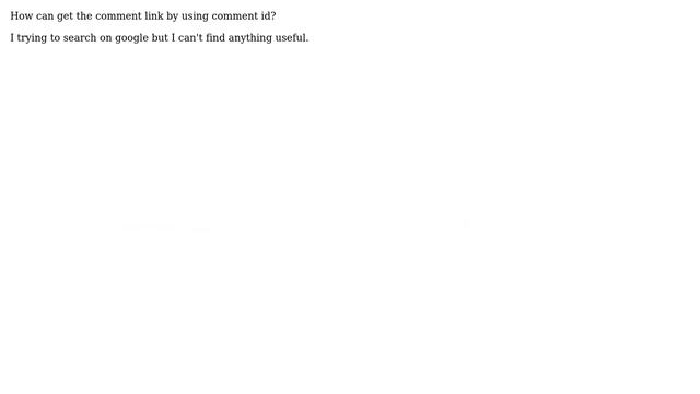 Wordpress: How can get comment link by comment id? смотреть онлайн