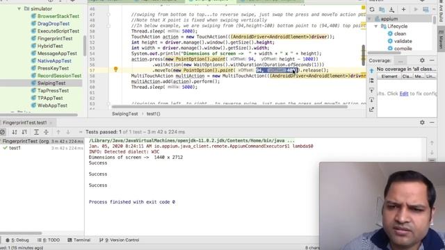Lecture 19 - Touch gestures in Appium | swiping, tapping, Zooming смотреть онлайн