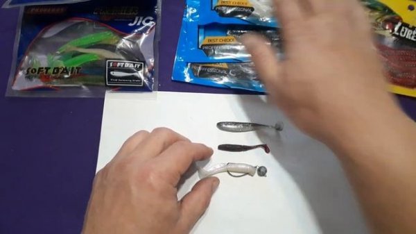 КИТАЙСКИЕ СИЛИКОНОВЫЕ ПРИМАНКИ SOFT BAIT,WALK FISH и LURE MASTER с АЛИЭКСПРЕСС!!!