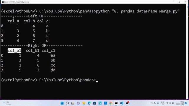 8. Merge DataFrame | Pandas | Python смотреть онлайн