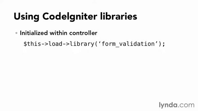 What are CodeIgniter libraries CodeIgniter PHP - part13 смотреть онлайн