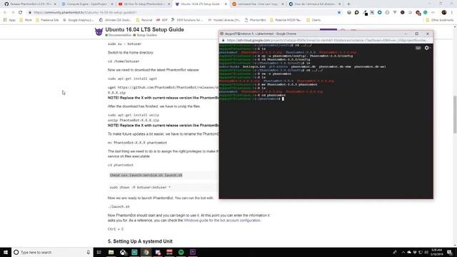 How To Update Phantombot on Google Cloud Platform смотреть онлайн