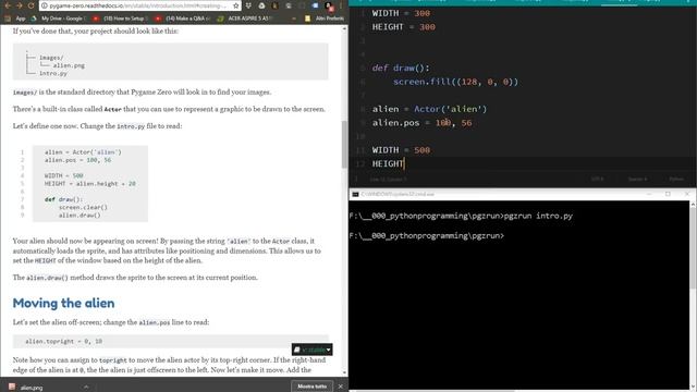 Python: making a game with pgzero (1) смотреть онлайн