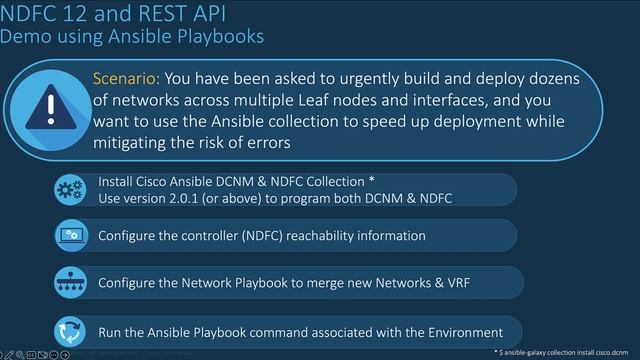 NDFC 12 Module 5 Section 3 - IaC with Ansible Collection смотреть онлайн