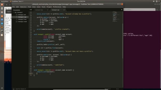 EOS Create A Smart Contract Part3 - Update & Remove (Dawn-3.x) смотреть онлайн