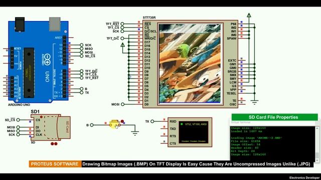 Draw Bitmap Images on ST7735 TFT with Arduino and SD Card | Electronics Developer смотреть онлайн