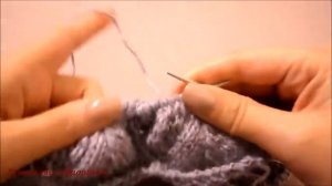 Ажурный воротничек спицами №1