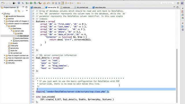 Column Search in Datatables using Server-Side Processing смотреть онлайн