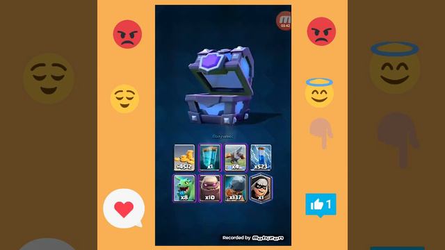 Выпал СМС на 10 арене. Что внутри? Clash Royale. смотреть онлайн