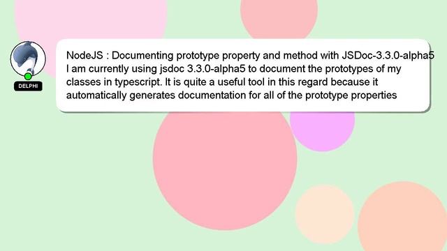 NodeJS : Documenting prototype property and method with JSDoc-3.3.0-alpha5 смотреть онлайн