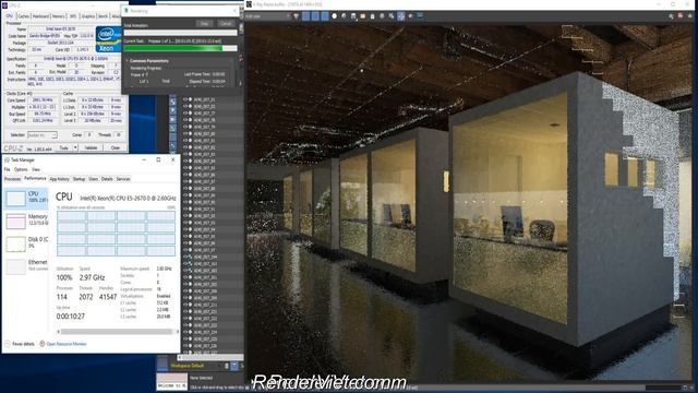 Render test: Intel Xeon E5-2670 - 8 Cores 16 threads смотреть онлайн