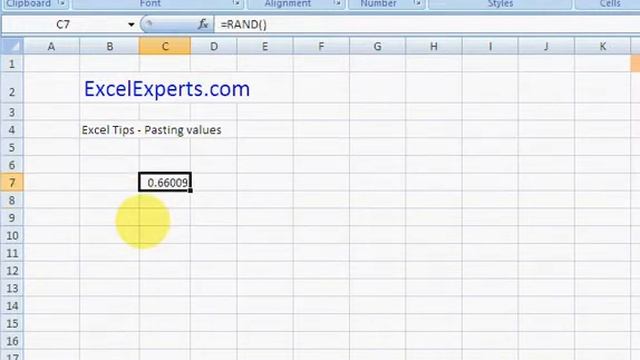 ExcelExperts.com - Excel Tips - Paste values смотреть онлайн