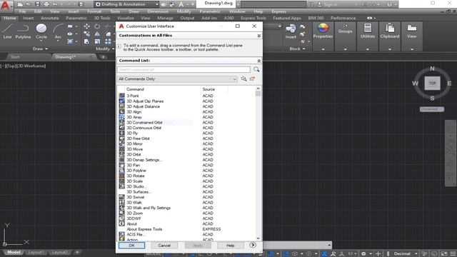 AutoCAD Basic Tutorials for Beginners - Part 3 - Quick Access Toolbar смотреть онлайн