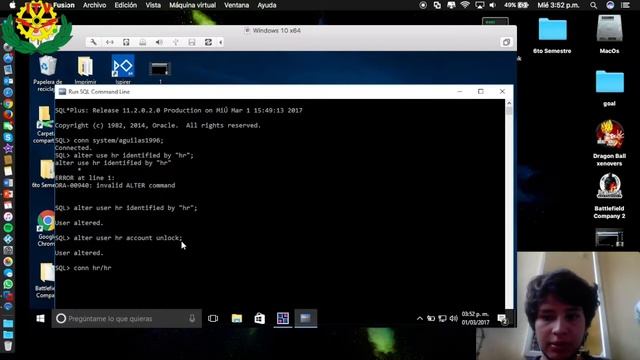 ACTIVACION DE USUARIO HR EN ORACLE смотреть онлайн