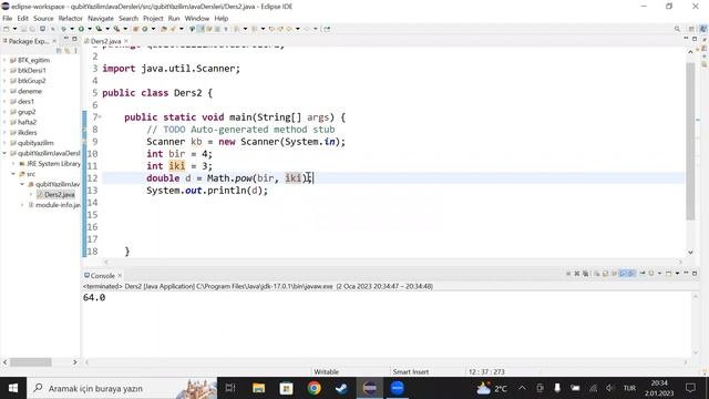 Java Dersleri: 5 - Math Library - Matematik Kütüphanesi смотреть онлайн