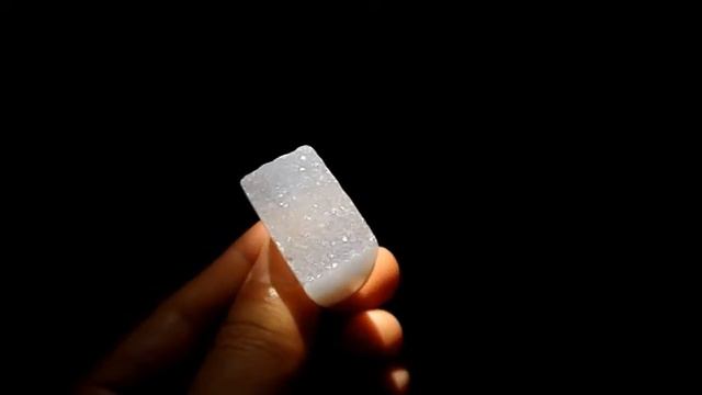 Big Natural Solid Agate Druzy Ring