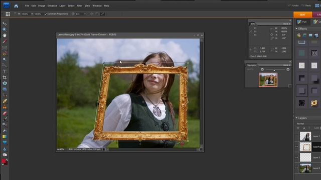 Learn Photoshop Elements - Make a person pop out of a picture in 3D (pt. 2) смотреть онлайн