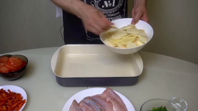 Рыба С ОВОЩЯМИ в духовке В ЗАЛИВКЕ/ Как приготовить рыбу в духовке с грибами С ОВОЩЯМИ. смотреть онлайн