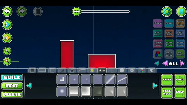 Как сделать простой и красивый декор в Geometry Dash смотреть онлайн