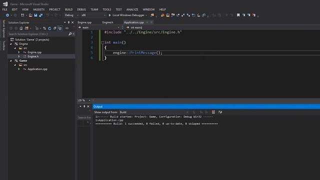 Making and Working with Libraries in C++ (Multiple Projects in Visual Studio) смотреть онлайн