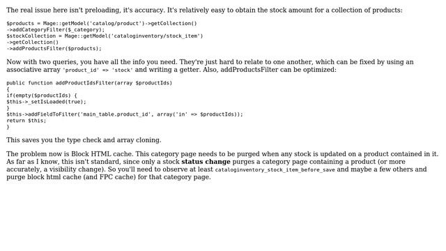 Performance: Add Inventory Stock Levels on product listings list.phtml of all product types смотреть онлайн