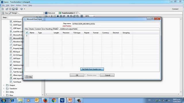 2.12. INPUT / ARCHIVO EXCEL | PENTAHO SPOON (PDI) смотреть онлайн