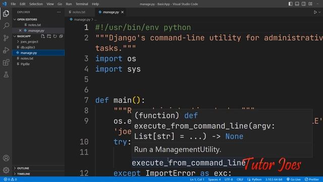 How Python Django Works | File Structure of Django | Django in Tamil | Tutor Joes | Part-2 смотреть онлайн