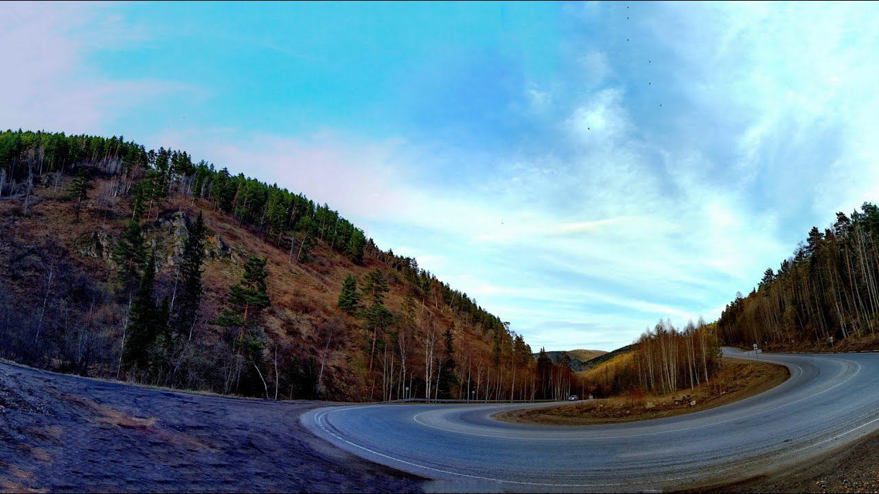 Timelapse на Amkov 7000s,дорога Красноярск - Дивногорск смотреть онлайн