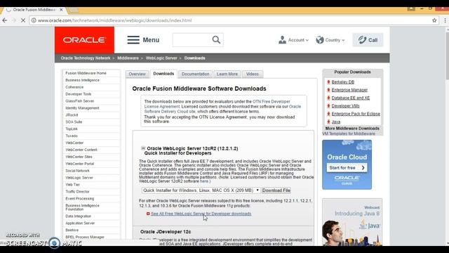 1.How to download WebLogic Server 12c смотреть онлайн