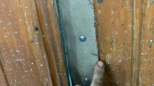 Утепление ворот гаража пожарным рукавом!