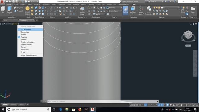 How to make a 3D BOLT on AutoCAD смотреть онлайн