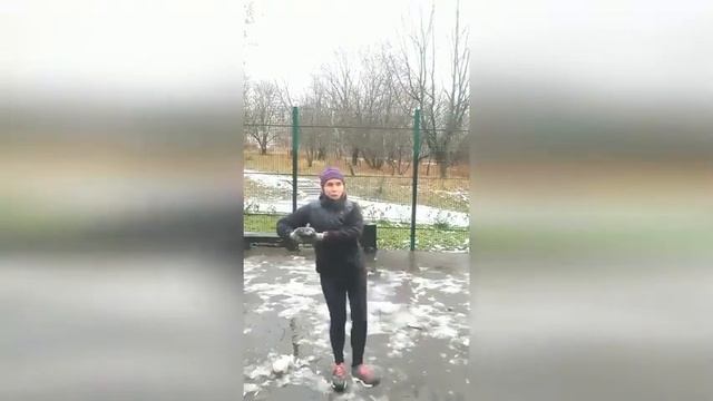 Разминка перед пробежкой зимой смотреть онлайн