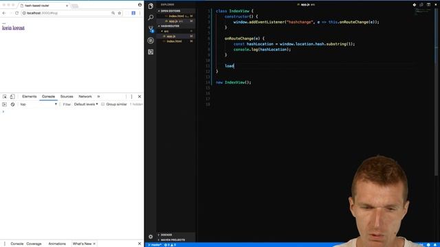 Implementing a Router With Hashchange Event смотреть онлайн