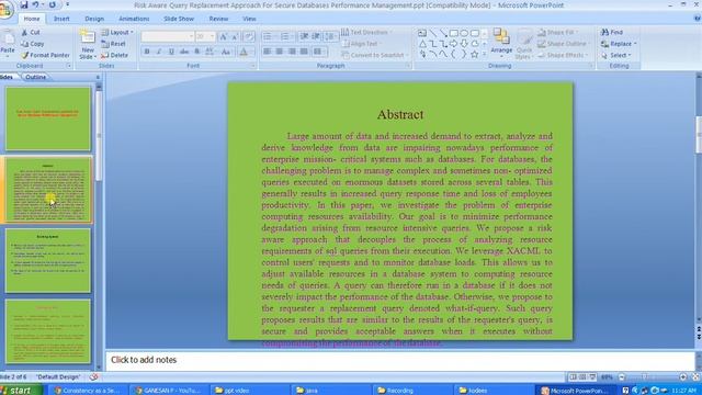 IEEE 2014 JAVA RISK AWARE QUERY REPLACEMENT APPROACH FOR SECURE DATABASES PERFORMANCE MANAGEMENT смотреть онлайн