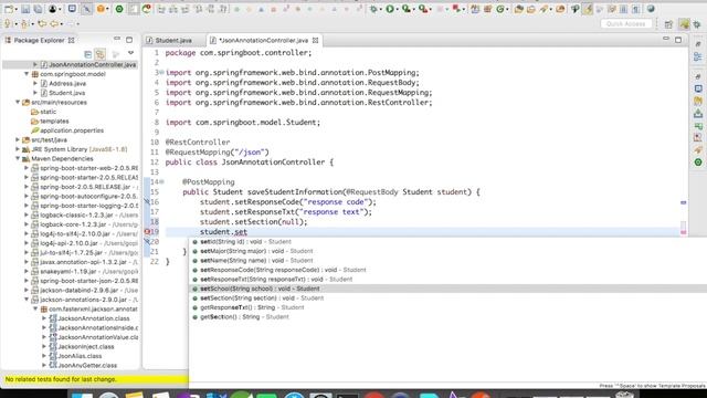 Jackson Annotations | @JsonInclude | Example | Simple Programming смотреть онлайн