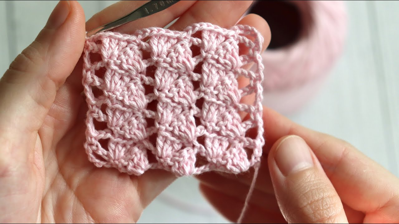 ОРИГИНАЛЬНЫЙ узор крючком. УЗОР ДЛЯ ПУЛОВЕРА смотреть онлайн