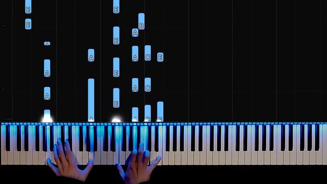 Muse - Sunburn (Visual Piano Tutorial) смотреть онлайн