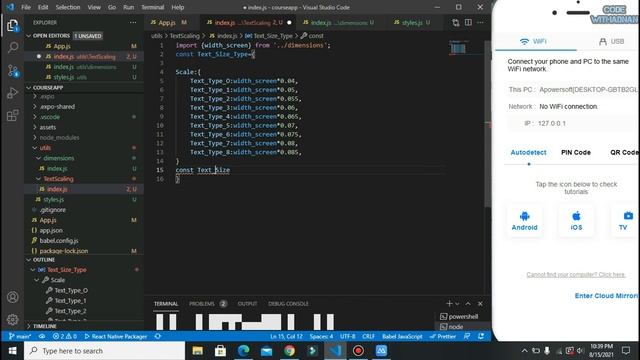 How to make responsive app in react native | step by step Video#4 смотреть онлайн