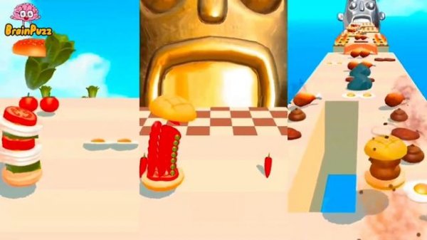 Sandwich Runner COLORED FACES Battle ? Sandwich Runner All Levels Gameplay - Best Funny Mobile Game