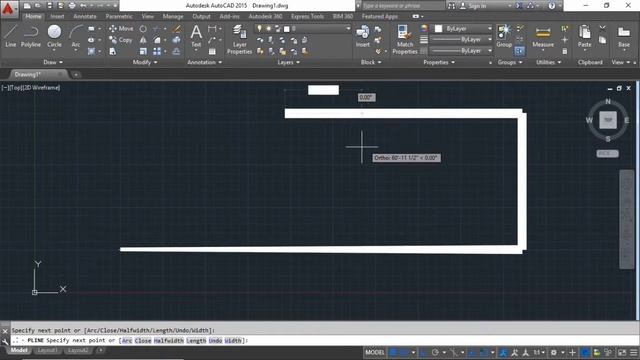 Autocad 2D 3D step by step Lecture06 polyline смотреть онлайн