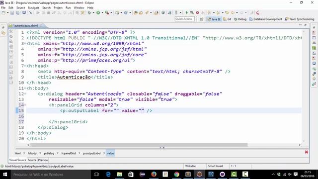 [Programação Web com Java] 274 - Autenticação - Tela смотреть онлайн