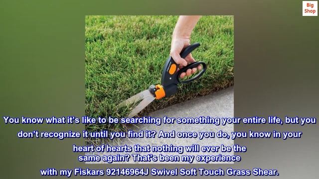 Fiskars 92146964J Swivel Soft Touch Grass Shear, 360 Degrees