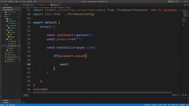 10# Gönderi Ekleme İşlemi [Vue 3 - Firebase 9] смотреть онлайн