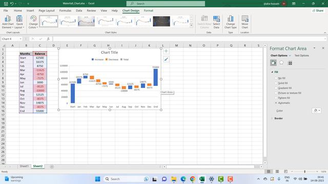 How to create waterfall chart in excel | Excel waterfall chart | Bridge graph смотреть онлайн