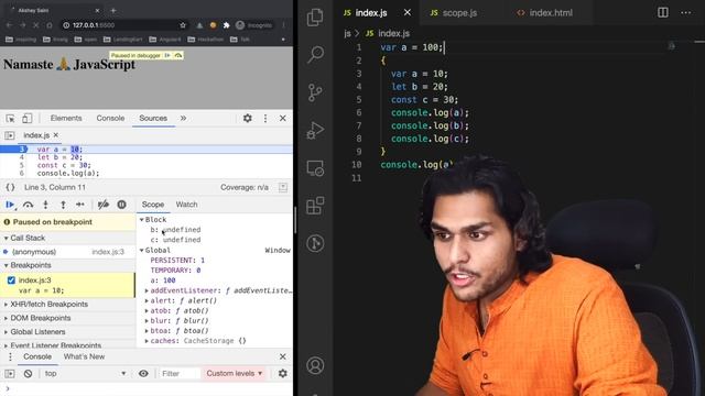 BLOCK SCOPE & Shadowing in JS ?| Namaste JavaScript ? Ep. 9 смотреть онлайн