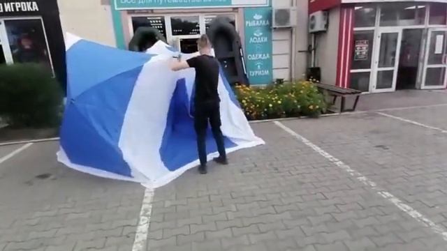 Обзор зимней палатки Traveltop Куб TH-1622 смотреть онлайн